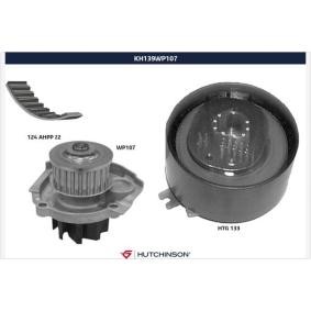 Achetez des Kit de distribution + pompe à eau HUTCHINSON KH 139WP107 à prix pour 126,77 €