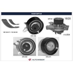 Achetez des Kit de distribution + pompe à eau HUTCHINSON KH 261WP148 à prix pour 309,87 €