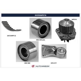 Achetez des Kit de distribution + pompe à eau HUTCHINSON KH 350WP216 à prix pour 682,83 €