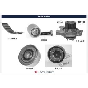 Achetez des Kit de distribution + pompe à eau HUTCHINSON KH 430WP148 à prix pour 238,19 €