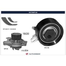 Achetez des Kit de distribution + pompe à eau HUTCHINSON KH 73WP148 à prix pour 181,84 €
