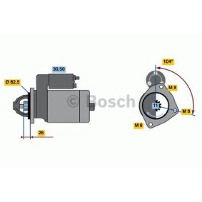 Compre Motor de arranque da BOSCH 0 986 011 910 a um preço baixo por 180,54 €