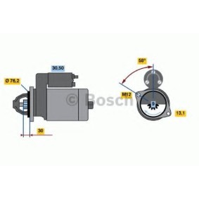 Köp Startmotor av BOSCH 0 986 016 780 till det låga priset 2572,36 kr