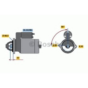 Köp Startmotor av BOSCH 0 986 018 350 till det låga priset 1982,38 kr