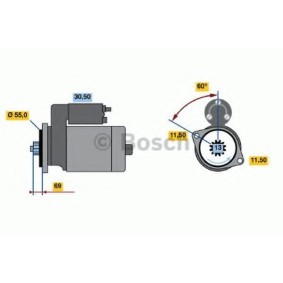 Köp Startmotor av BOSCH 0 986 020 631 till det låga priset 3128,52 kr