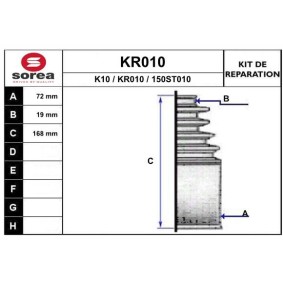 Köp Bälgsats, drivaxel av EAI KR010 till det låga priset 179,02 kr