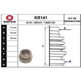 Köp Bälgsats, drivaxel av EAI KR141 till det låga priset 213,54 kr