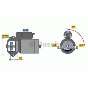 Köp Startmotor av BOSCH 0 986 023 610 till det låga priset 1537,84 kr