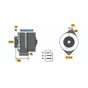 Køb Generator af BOSCH 0 986 034 190 til den lave pris 1211,90 DKK