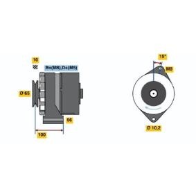 Køb Generator af BOSCH 0 986 034 250 til den lave pris 2515,91 DKK