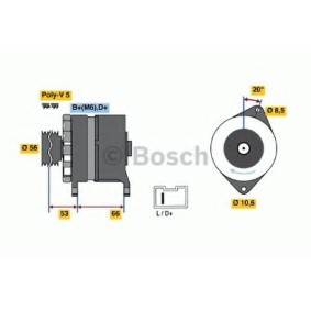 Lichtmaschine für PEUGEOT von BOSCH