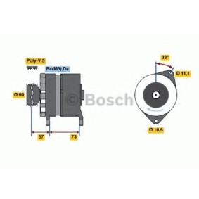 Lichtmaschine 0 986 037 130 von BOSCH günstig für 237,85 € online kaufen