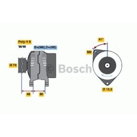 Lichtmaschine 0 986 038 060 von BOSCH günstig für 156,24 € online kaufen