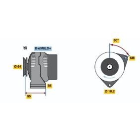 Lichtmaschine 0 986 038 710 von BOSCH günstig für 224,25 € online kaufen