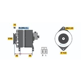 Lichtmaschine für NISSAN von BOSCH