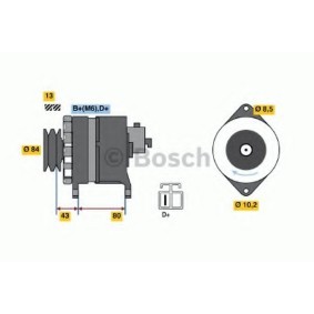 Lichtmaschine für NISSAN von BOSCH