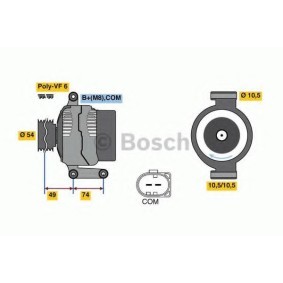 Lichtmaschine für VOLVO von BOSCH
