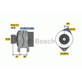 Lichtmaschine für PEUGEOT von BOSCH