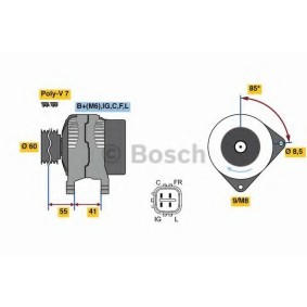 Lichtmaschine 0 986 080 730 von BOSCH günstig für 311,86 € online kaufen