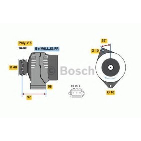 Lichtmaschine von BOSCH 0 986 081 210