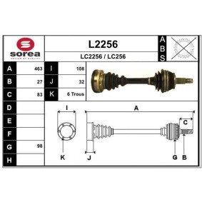 Acquista Semiasse da SNRA L2256 a buon mercato per soli 158,29 €