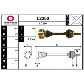 Acquista Semiasse da SNRA L2260 a buon mercato per soli 166,31 €