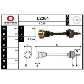 Acquista Semiasse da SNRA L2261 a buon mercato per soli 166,31 €