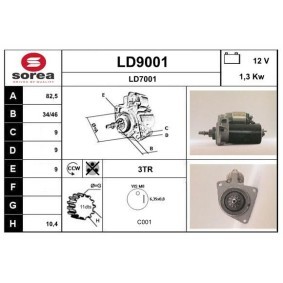Comprar Motor de arranque de SNRA LD9001 a bajo precio de 122,62 €