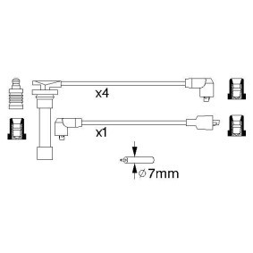 Acquista Kit cavi candele da BOSCH 0 986 356 766 a buon mercato per soli 51,40 €