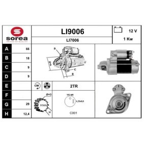 Köp Startmotor av SNRA LI9006 till det låga priset 2881,50 kr