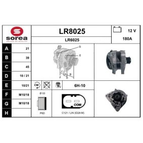 Lichtmaschine LR8025 für JAGUAR