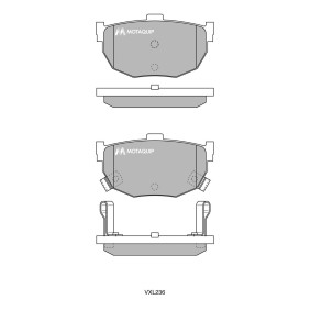 Acquista Kit pastiglie freni da MOTAQUIP LVXL236 a buon mercato per soli 36,40 €