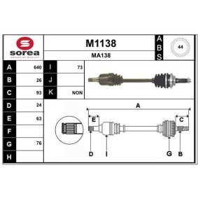 Comprar Árbol de transmisión de SNRA M1138 a bajo precio de 205,51 €