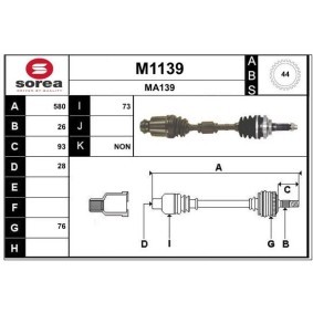 Comprar Árbol de transmisión de SNRA M1139 a bajo precio de 211,97 €