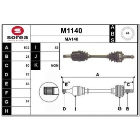 Comprar Árbol de transmisión de SNRA M1140 a bajo precio de 211,97 €