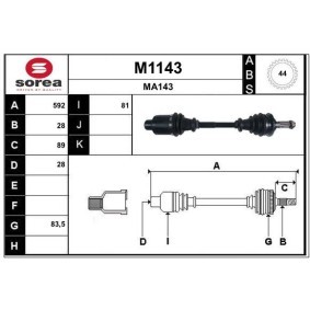 Comprar Árbol de transmisión de SNRA M1143 a bajo precio de 207,10 €