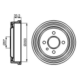 Bremstrommel 0 986 477 021 von BOSCH günstig für 34,06 € online kaufen