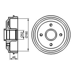 Bremstrommel 0 986 477 116 von BOSCH günstig für 83,45 € online kaufen