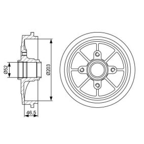 Bremstrommel 0 986 477 126 von BOSCH günstig für 106,21 € online kaufen
