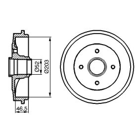 Bremstrommel für SUZUKI von BOSCH