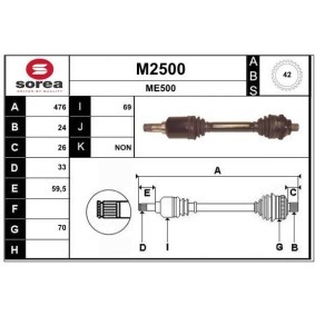 Comprar Árbol de transmisión de SNRA M2500 a bajo precio de 240,51 €