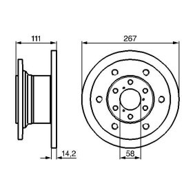 Bremsscheibe von BOSCH