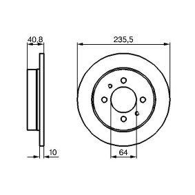 Bremsscheibe von BOSCH