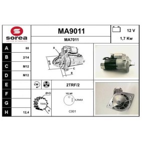 Compre Motor de arranque da SNRA MA9011 a um preço baixo por 218,80 €