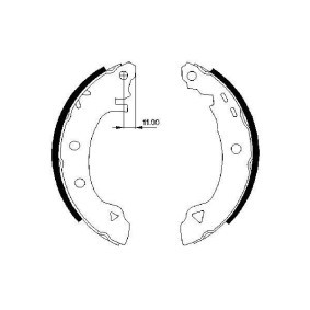 Bremsbackensatz für FIAT von BOSCH