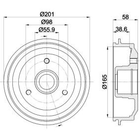 Bremstrommel MBD026 für MEGA