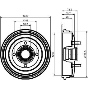 Bremstrommel für FORD von MINTEX
