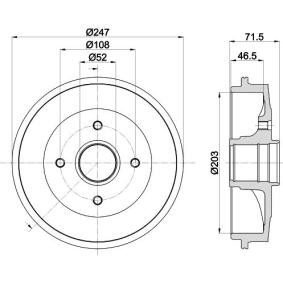 Køb Bremsetromle af MINTEX MBD055 til den lave pris 468,53 DKK
