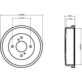 Bremstrommel MBD092 für NISSAN