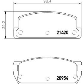 Achetez des Plaquettes de frein MINTEX MDB1311 à prix pour 1,20 €
